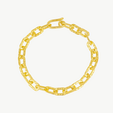 Ancient Elegant Radiance Chunky Gold Chain Bracelet