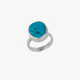 Signet Silver Turquoise Signet Ring