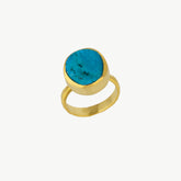 Signet Gold Turquoise Signet Ring