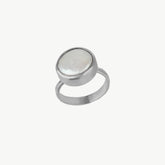 Signet Baroque Pearl Silver Signet Ring