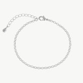 Round Link Belcher Chain Silver Bracelet