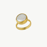 Signet Baroque Pearl Gold Signet Ring
