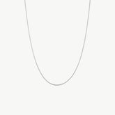 Serenity Sleek Italian Style Silver Snake Chain Necklace