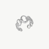 Chain Link Embrace Silver Ring