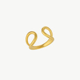 Horseshoe Gold Wrap Ring
