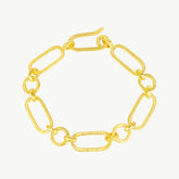 Golden Textured Harmony Ancient Bracelet