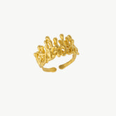 Dripping Large Melting Gold Ring
