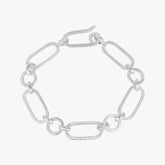 Silver Textured Harmony Ancient Bracelet