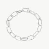 Adjustable Large Silver Chain Bracelet