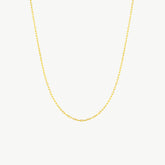 Rectangular Gold Link Chain Necklace