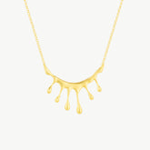 Dripping Gold Large Melting Necklace