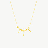 Dripping Gold Melting Necklace