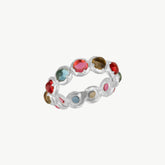 Aurora Crown Silver Round Ring