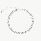 Large Cuban Chain Silver Bracelet