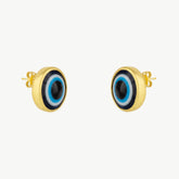 Evil Eye Stud Earring in Gold
